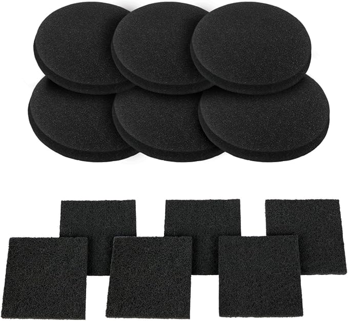 12 Pieces Counter Top Activated Carbon Compost Bin Filters by BRENSTEN