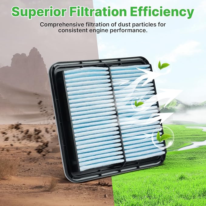2PCS Engine Air Filter Fit for Subaru Outback 2005-2019, Forester 2009-2018 - Image 6