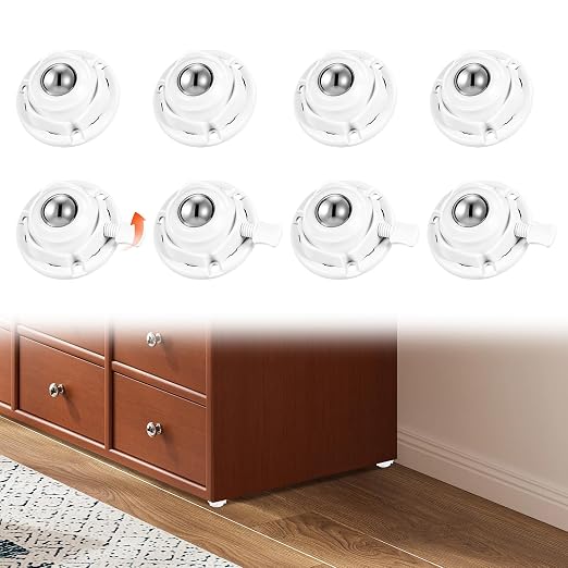 8 Pack Self Adhesive Caster Wheels by JAXJIADAXIN
