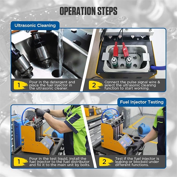 AUTOOL Ultrasonic Fuel Injector Cleaner Tester Support Petrol Motorcycle - Image 5