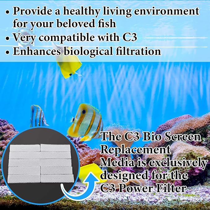 Maxcheck 10 Pcs Biological Filter Screens Bio-Screen Pad Filter Pad - Image 5