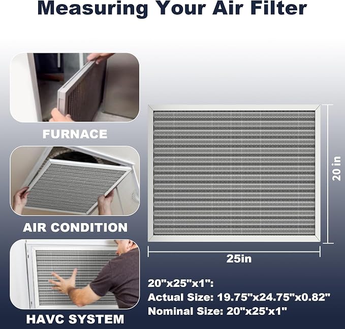 20x25x1 Reusable Air Filter, Electrostatic, Washable Lasts a Lifetime, Breathe - Image 5