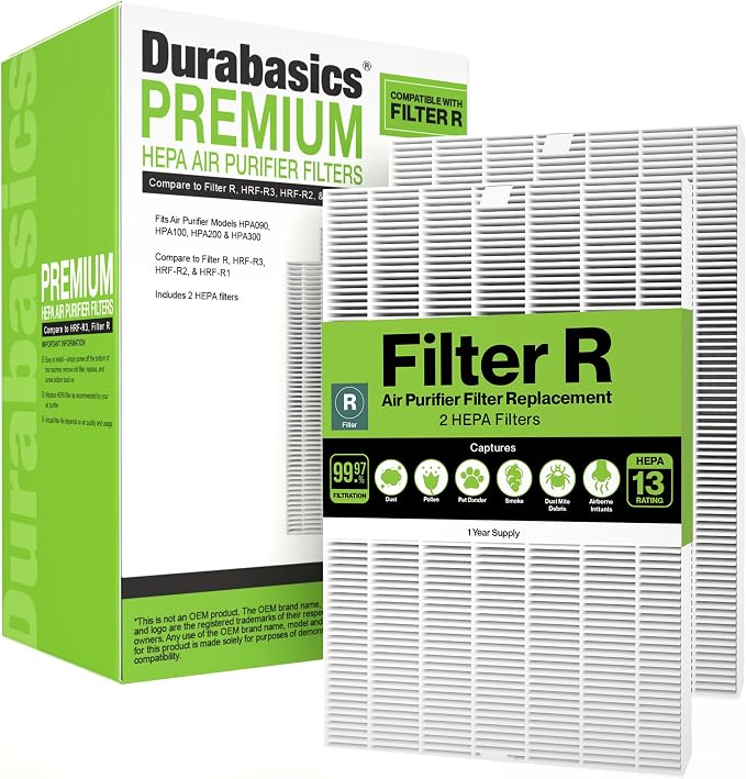Durabasics 2 Pack of HEPA Filters Compatible by Durabasics