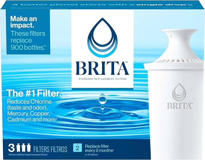 Brita Standard Water Filter for Pitchers and Dispensers, Cadmium and Mercury - Image 14