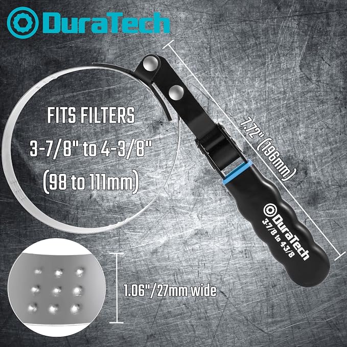 DURATECH Large Swivel Oil Filter Wrench, Oil Filter Removal Tool, Fits Filters - Image 2
