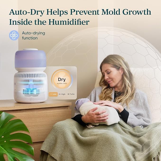 Levoit Evaporative Humidifiers for Bedroom Baby, Dual Air and Water Filters | - Image 5