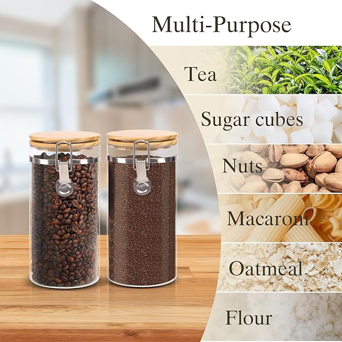 Glass Storage Jars Set Elegant Containers - Image 5