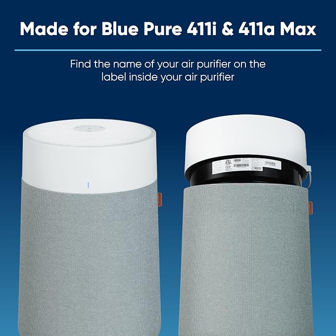 BLUEAIR Blue Pure 411i Max SmokeBlock Genuine Replacement Filter, Extra Carbon - Image 2