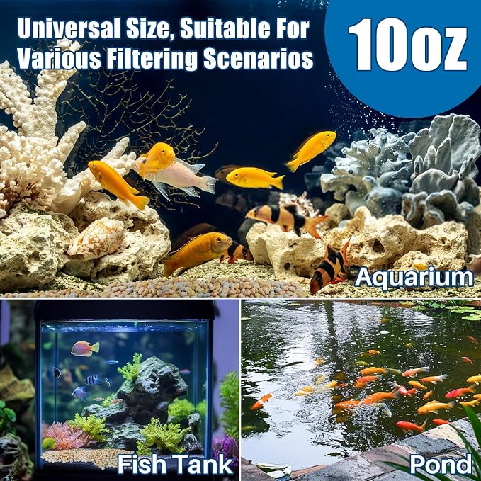 MAQIHAN Aquarium Bio Filter Media - 300g Ceramic Rings Balls - Image 5