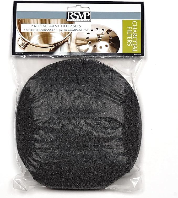 RSVP International Charcoal Compost Bin Filter 2-Piece Set Helps Keep Kitchen by RSVPInternational