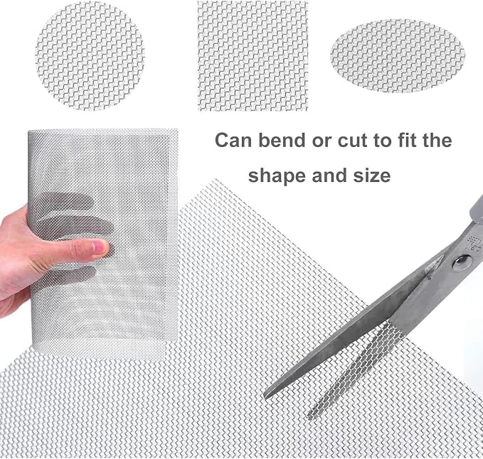 304 Stainless Steel Metal Mesh 30 Mesh Screen, Fine Woven Cloth Roll, Air Vent - Image 6