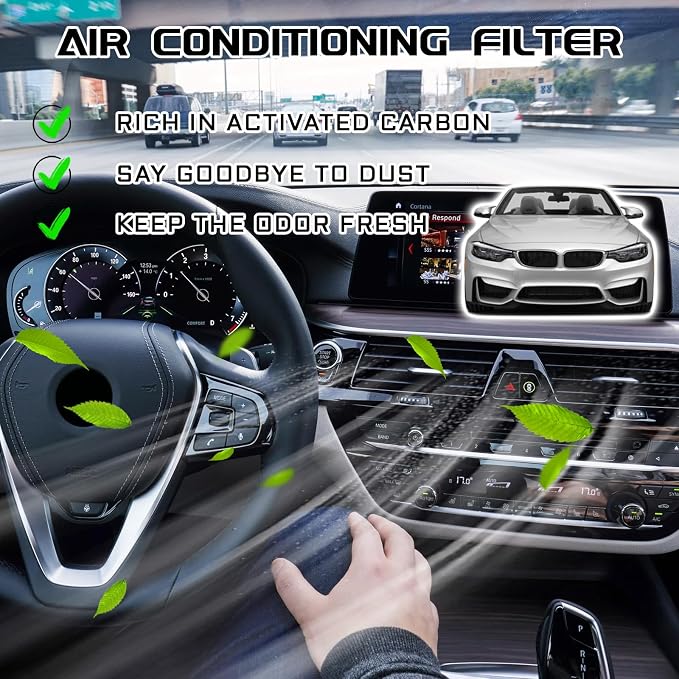 Cabin Air Filter Car Fresh Breeze Air Filter Replacement Includes Activated - Image 4