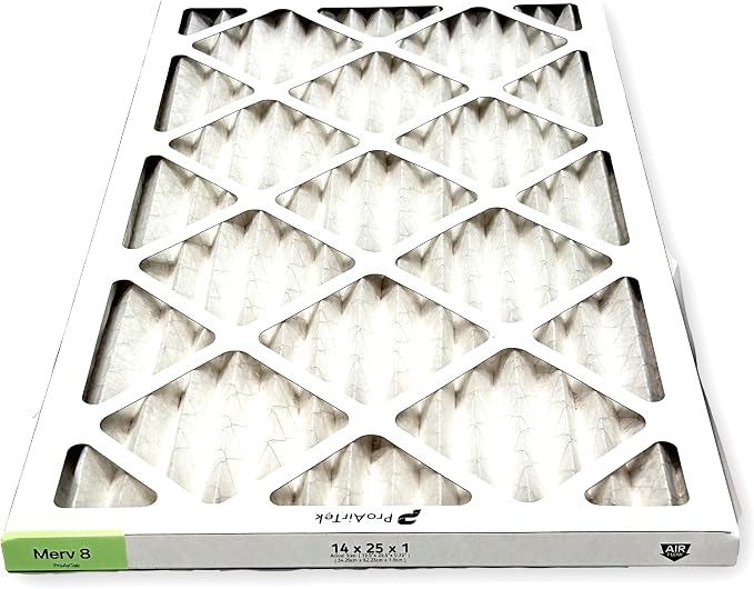 Proairtek AF14251M08SWH Model 14x25x1 Pack of 6 Air Filters, MERV 8; Ideal - Image 4