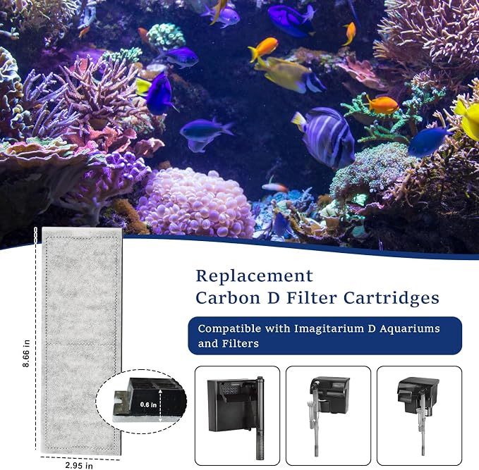 4 Pack Replacement Carbon D Filter Cartridges - Image 2
