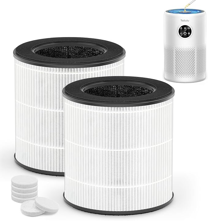 Tailulu 2 Pack D10 Replacement Filter, Air Purifier Filter by Tailulu