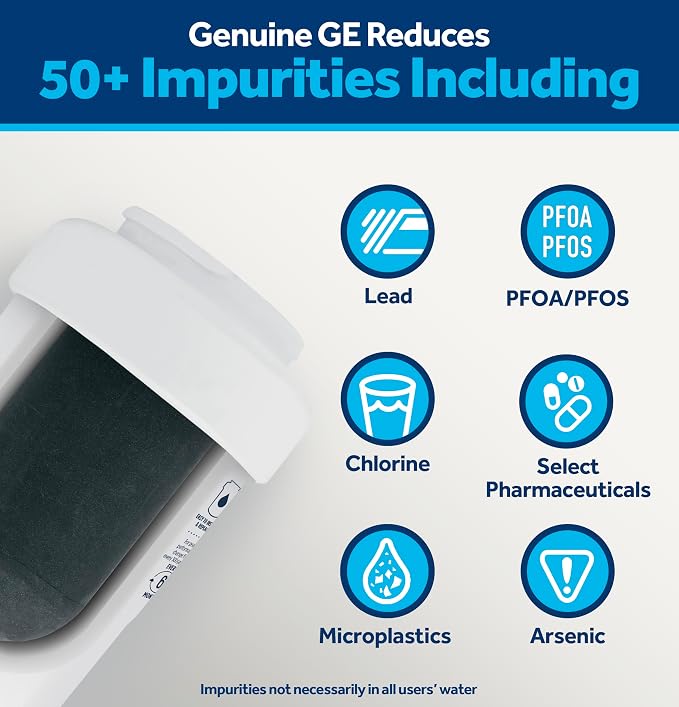GE MWF™ Refrigerator Water Filter, Genuine Replacement Filter, Certified to - Image 2