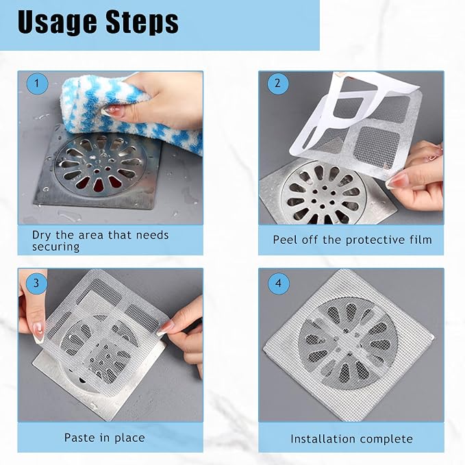 6 PCS Silicone Shower Drain Cover - Image 5