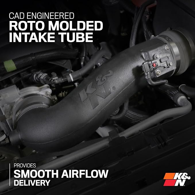 K&N Cold Air Intake System: High-Flow Air Filter, Increase Performance & - Image 5