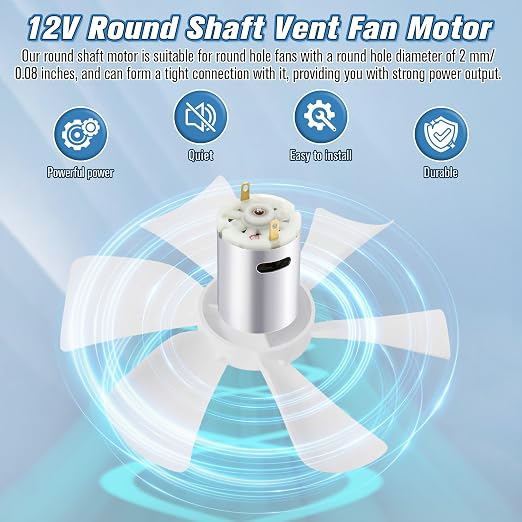 Saillong 2 Pcs 12V DC Fan Motor Compatible - Image 4