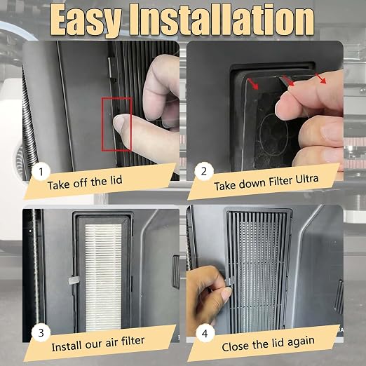 4Pcs Dual Layer HEPA13 Carbon Air Filter - Image 7