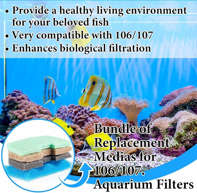 40 Pcs Aquarium Filters Set Compatible - Image 6