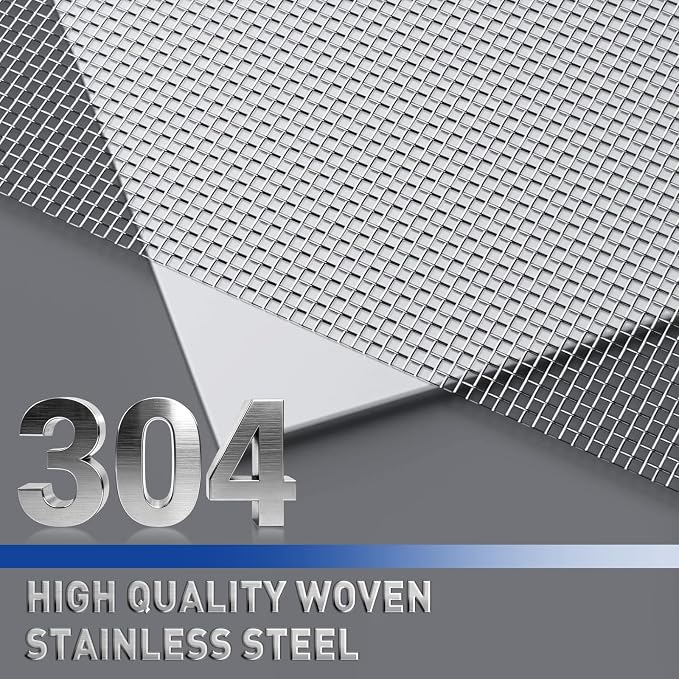 MAGZO 304 Stainless Steel Mesh Screen Roll 35in x 16.4ft - Image 3