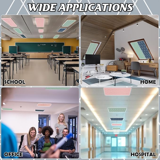 8Pcs Fluorescent Light Covers for Classroom Ceiling Lights, 4 x 2 Feet - Image 8