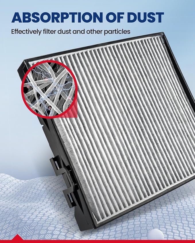 KAX HEPA Cabin Air Filter with Activated Carbon, CF10745 Replacement - Image 2