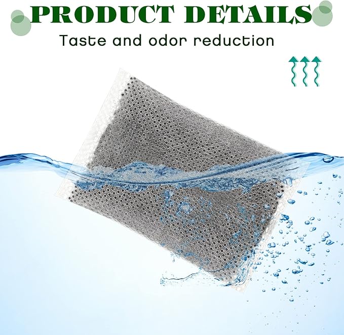 Weewooday 50 Pcs Activated Charcoal Distiller Water Filters, Coconut Shell - Image 4