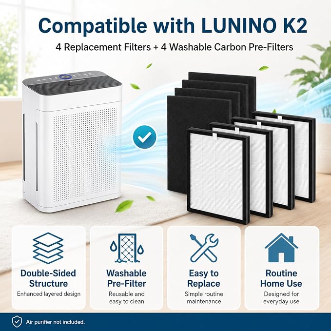 4 Pack K2 Replacement Filter Compatible - Image 3