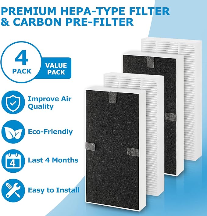 4 Pack FRF102B Replacement Filter - Image 5