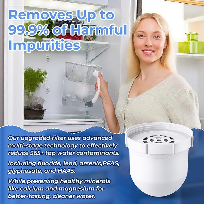 1 Pack Upgraded Water Pitcher Replacement Filter Compatible - Image 6