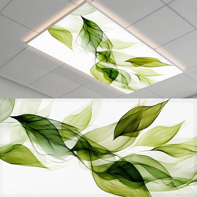 2 Pack Fluorescent Light Covers- 4 x 2 Feet Magnetic Ceiling Light Cover Room by BSFHH