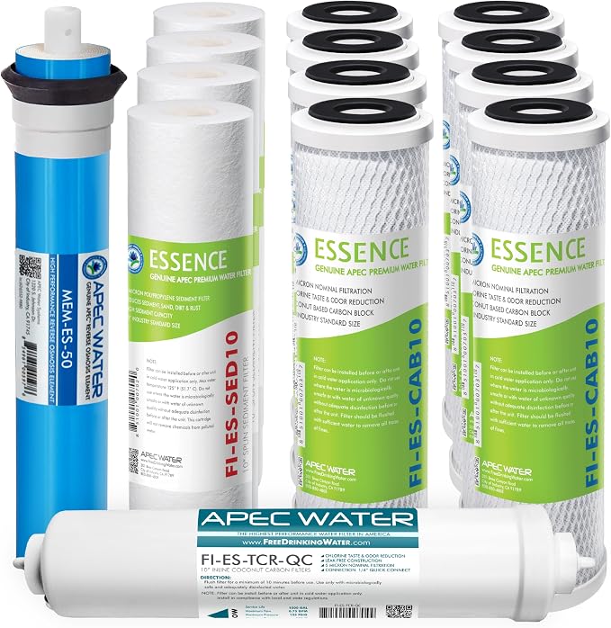 APEC Water Systems FILTER-T2Y-ES50 High Capacity Replacement Pre-Filter Sets by APECWaterSystems