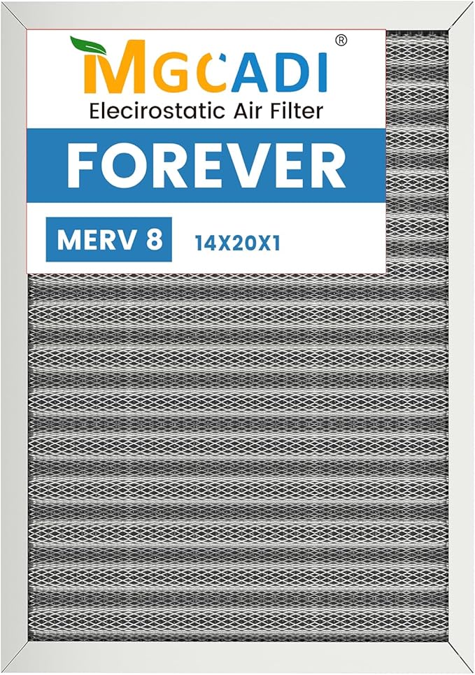 14x20x1 HVAC Furnace Air Filter, Lasts a Lifetime, the Last HVAC Filter You by MGCADI