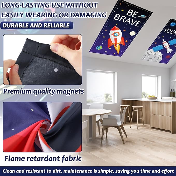 6 Pcs Fluorescent Light Covers - Image 3