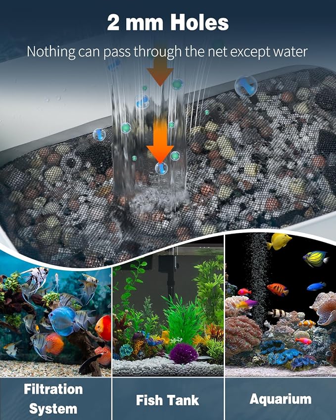 Pawfly 8 Pack Aquarium Filter Media Bags, Fine Mesh Filter Bag - Image 3