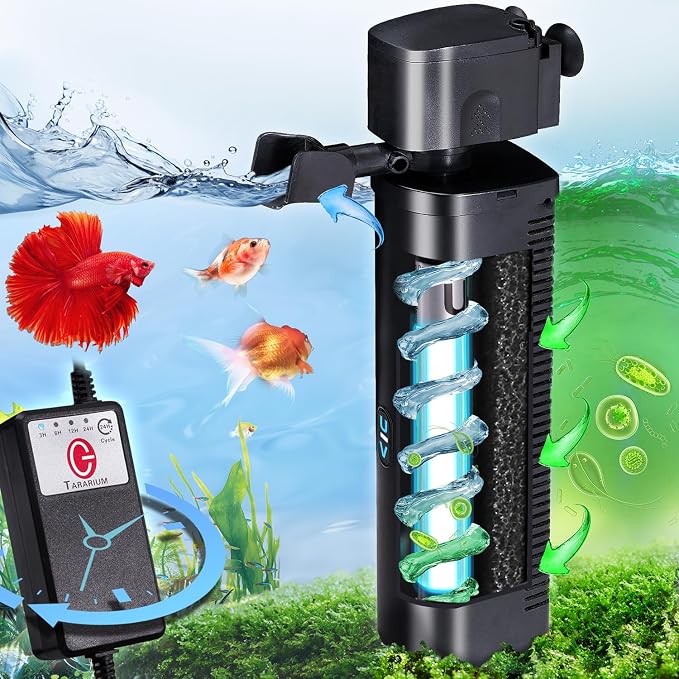 Aquarium U-V Filter 290GPH w/ Scientific Timer by TARARIUM