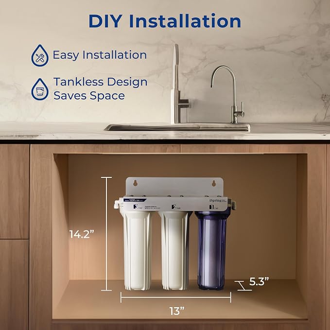 iSpring US31-PF Classic 3-Stage Under Sink Water Filtration System - Image 5