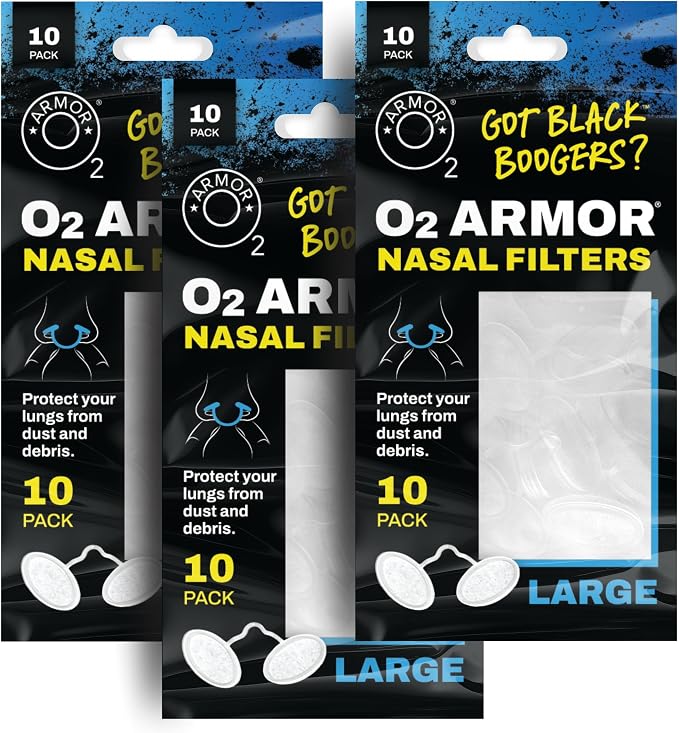 O2 Armor Nose Filters for Welders & Allergies by O2Armor