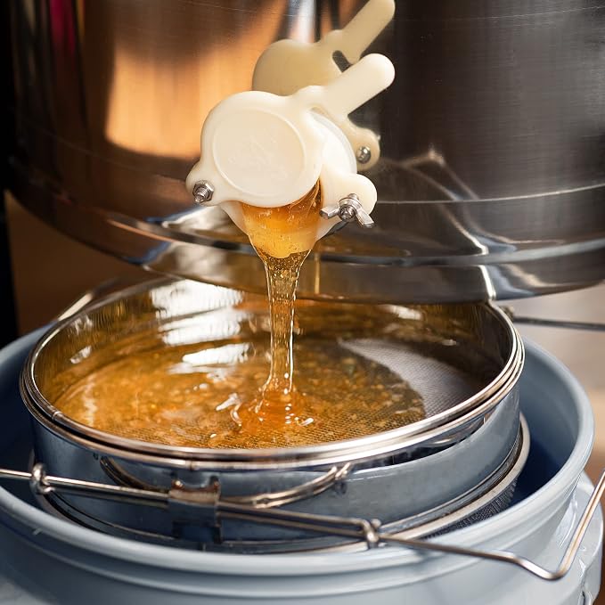 VIVO Stainless Steel Honey Strainer Double Sieve, Bee Keeping Equipment Filter - Image 2