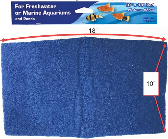Penn-Plax Cascade Poly Fiber Plus Aquarium Filter Media Pad - Image 2