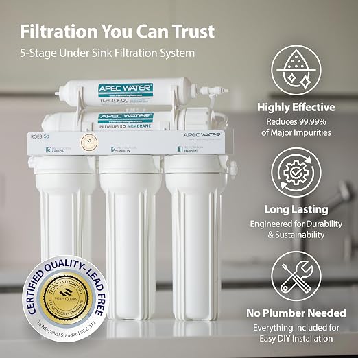 APEC WATER - Reverse Osmosis Water Filter System Essence Series - 5-Stage - Image 2