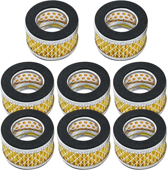 8 Pcs Air Compressor Filter Intake Paper Filter Elements 2.6 x 1.6 Inches - Image 6