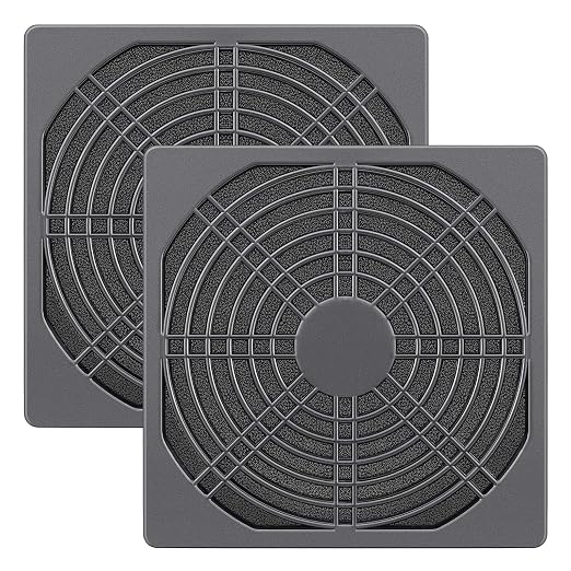 Wathai 2 Pack 120mm PC Fan Dust Filter Cover Computer Mess by Wathai