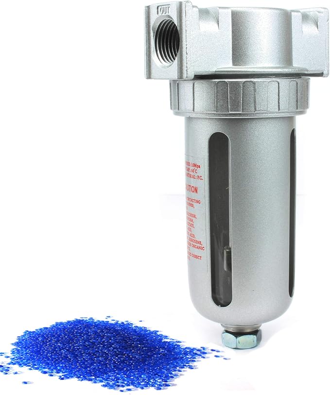 1/2" Compressed Air In Line Desiccant Dryer Moisture/Water Filter Trap by CompressorSource