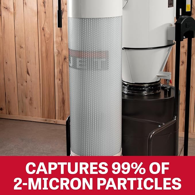 JET Cyclone Dust Collector, 2-Micron Filter, 3 HP, 230V 1Ph - Image 2