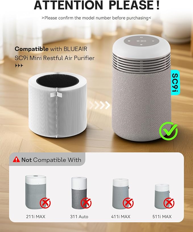 Leemone 2 Pack Mini Restful Replacement Filter Compatible - Image 2