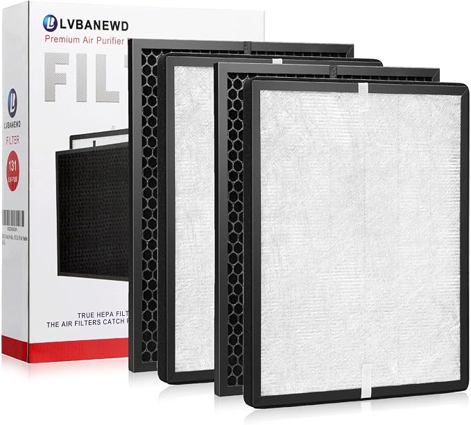 2 Pack LV-PUR131 Replacement Filters Set Compatible by LBLVBNEWDFilter