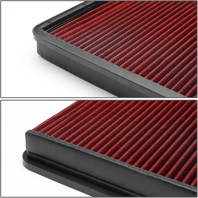 DNA Motoring AFPN-140-RD Clean Air Washable Drop In Panel Air Filter - Image 2